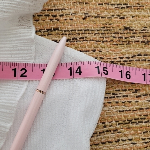 EXPRESS white Tiered Dress - Picture 9 of 15